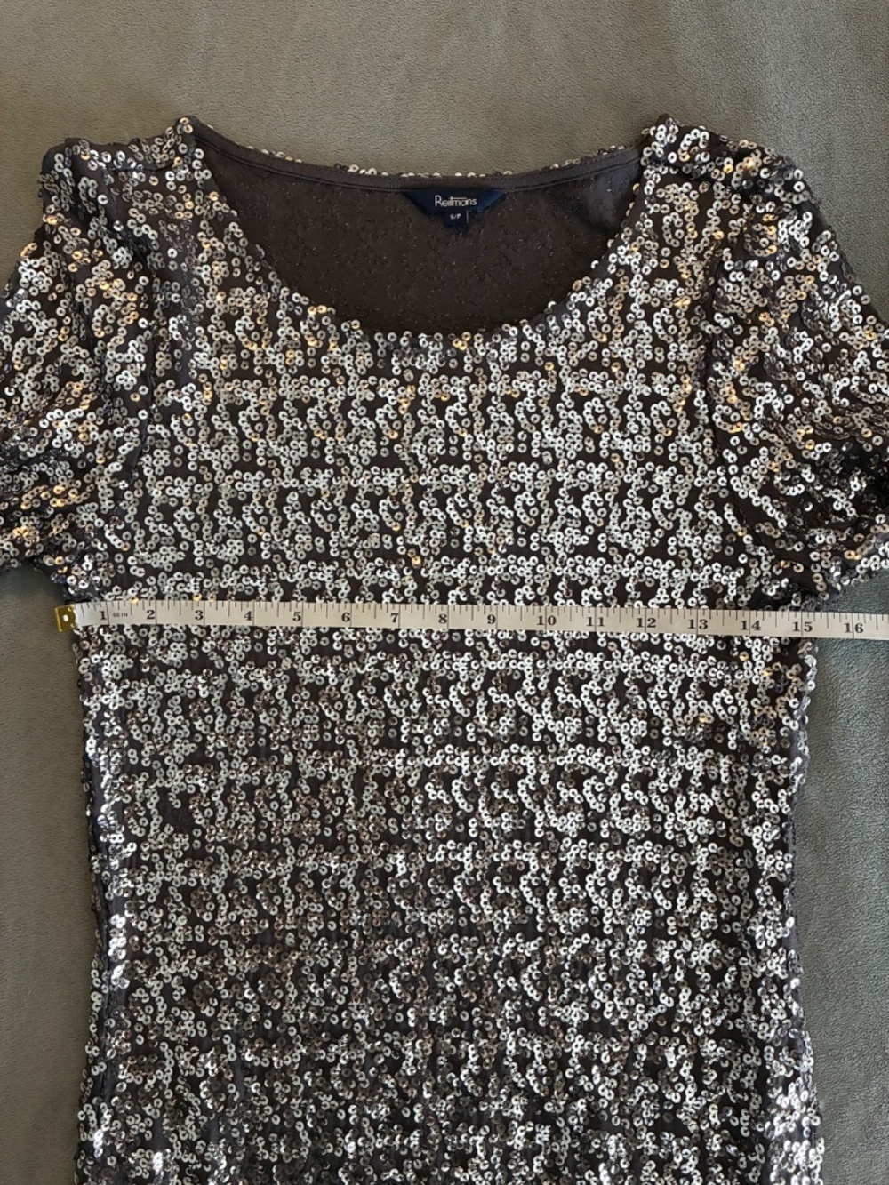Reitmans Silver Sequin Blouse - Picture 8 of 8